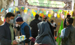 برپایی موکب پذیرایی جشن ولادت باسعادت امام علی(ع) توسط قرارگاه فرهنگی جهادی امام زین العابدین(ع)