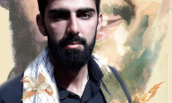 پوستر شهید رضا خانی چگنی، کاری از رسانه قرارگاه فرهنگی جهادی امام زین العابدین(ع)